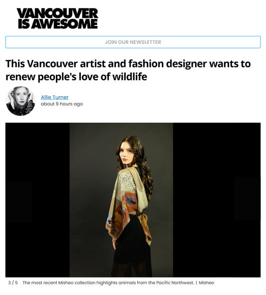 Vancouver is Awesome - This Vancouver artist and fashion designer wants to renew people's love of wildlife