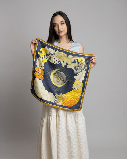 The Douglas Squirrel Silk Twill Scarf