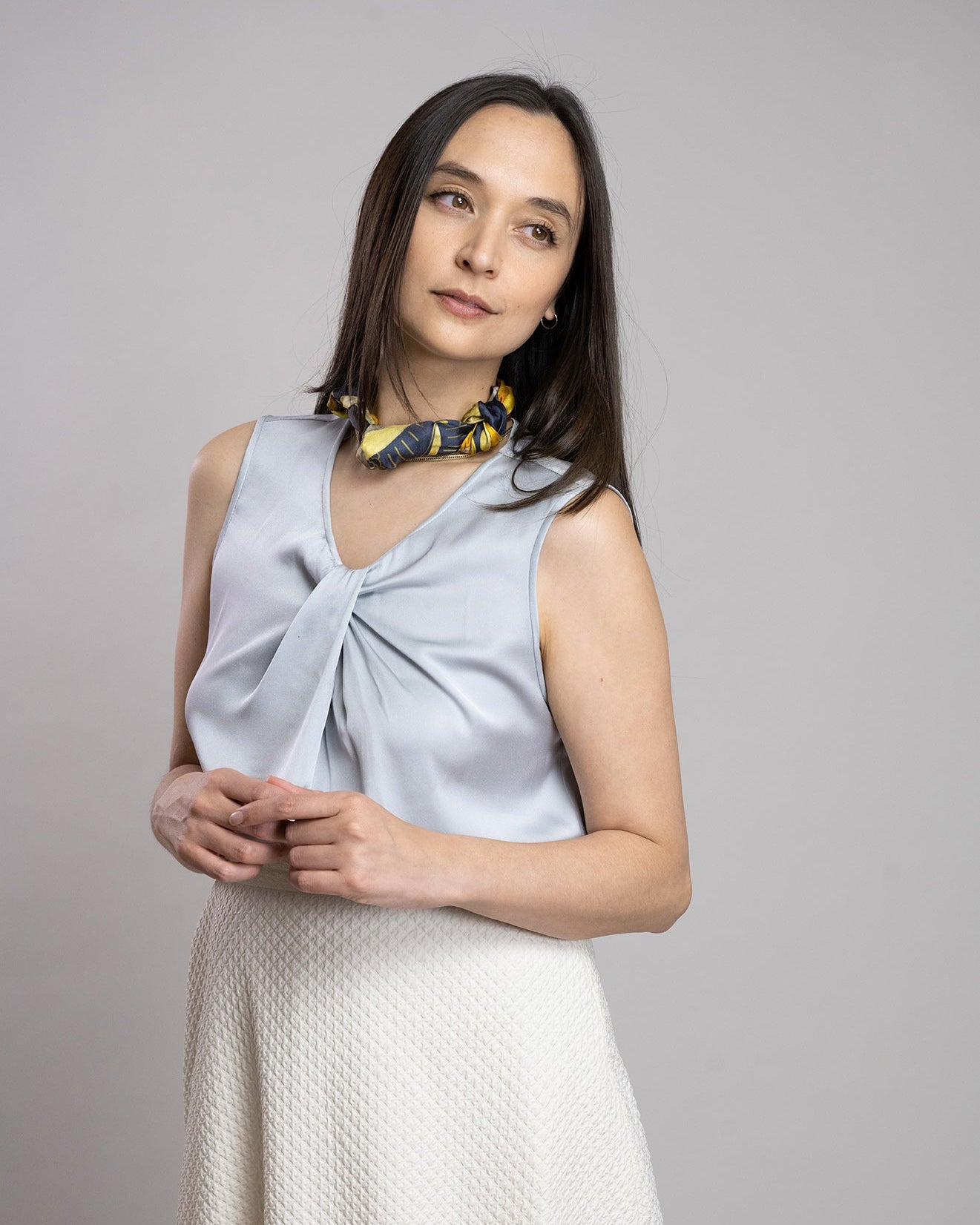 The Douglas Squirrel Silk Twill Scarf