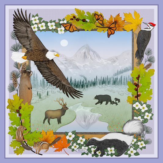 Wildlife of Pacific Northwest Fine Art Unframed Print Lake