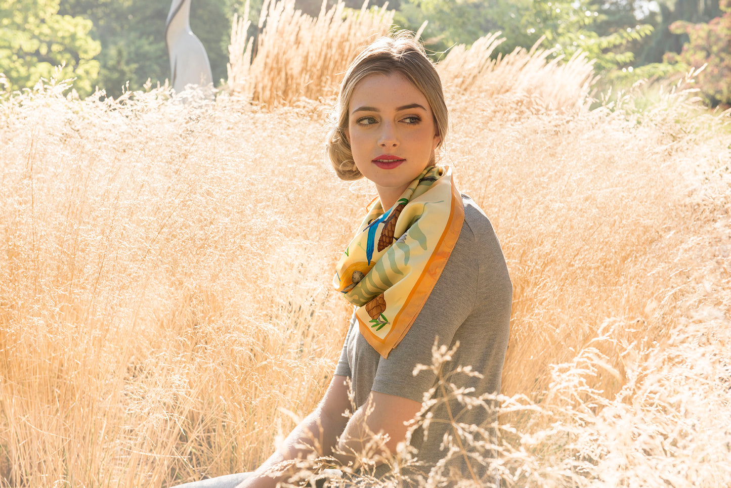 West Coast Birds Silk Scarf