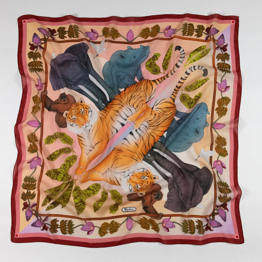 Sumatran Reflections (Crimson Sunset) Eco Friendly Tencel Scarf