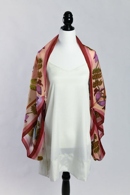 Sumatran Reflections (Crimson Sunset) Eco Friendly Tencel Scarf