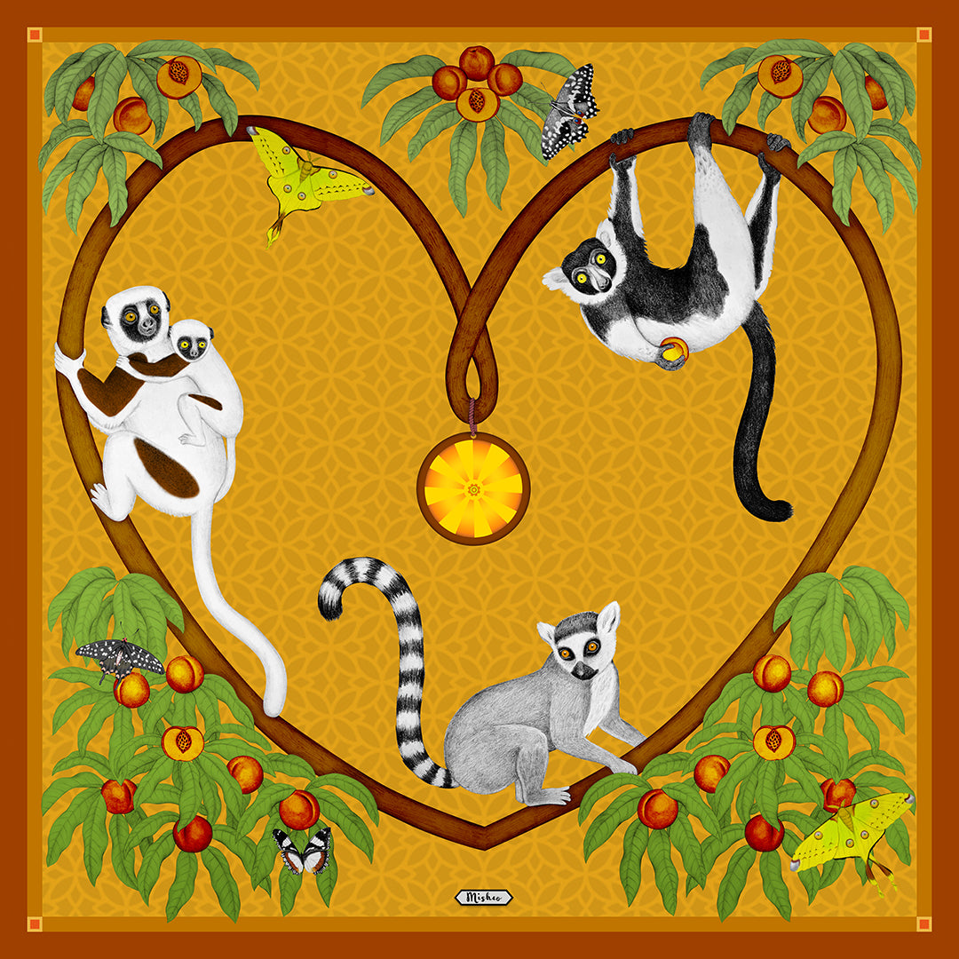 Endangered Lemurs of Madagascar Honey Fine Art Unframed Print