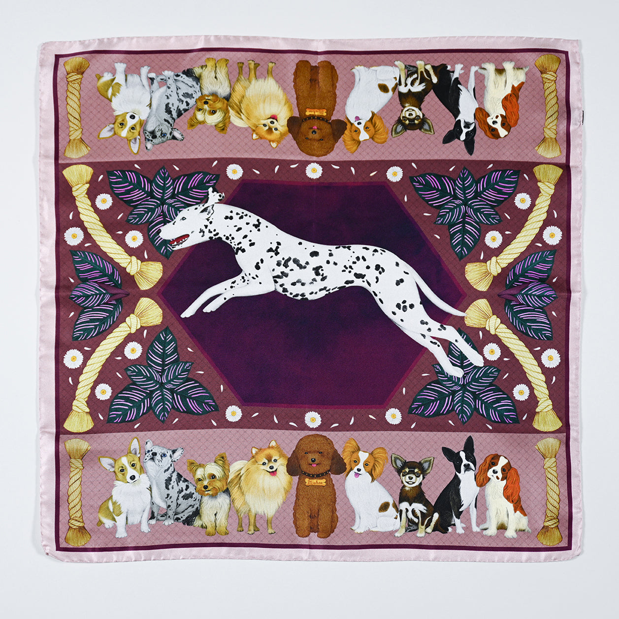 My Beloved Pets Dogs and Puppies Silk Scarf