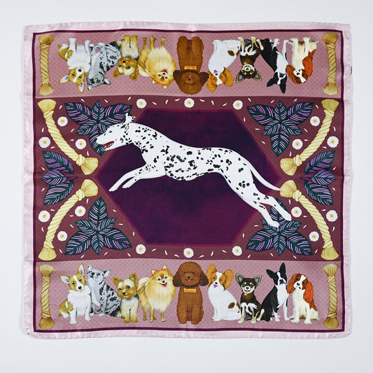 My Beloved Pets Dogs and Puppies Silk Scarf