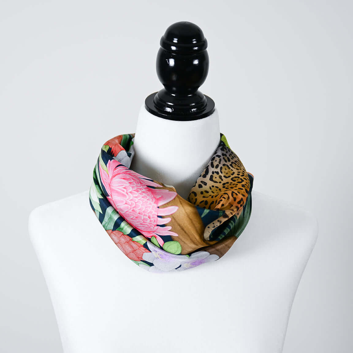 Night in the Jungle Silk Scarf 