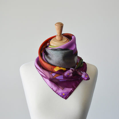 Sunset Feast Luxury Art Scarf