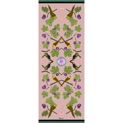 Toucanets and FIgs Silk Chiffon Scarf