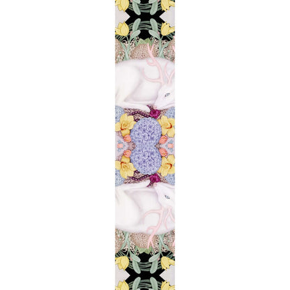 Deer Garden SIlk Scarf Long